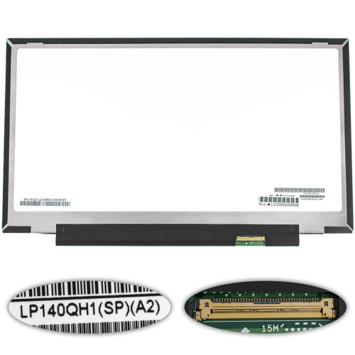 Матриця 14" LP140QH1-SPA2 2560×1440, eDP 40pin, LED Slim, матова, роз’єм справа знизу