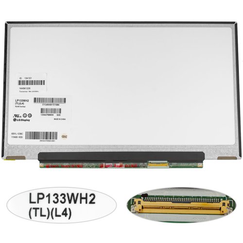 Матриця LP133WH2-TLL4 13.3" 1366×768 40pin LED Slim глянець, конектор справа знизу для ноутбука