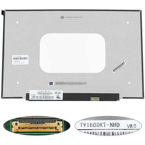 Матриця 16" TV160DKT-NH0 IPS 2520×1680 eDP 30pin LED Slim матова, розʼєм справа внизу