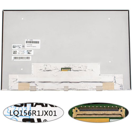 Матриця 15.6" LQ156R1JX01 3840×2400 IPS eDP 40pin LED Slim глянець, роз’єм центр-низ для ноутбука