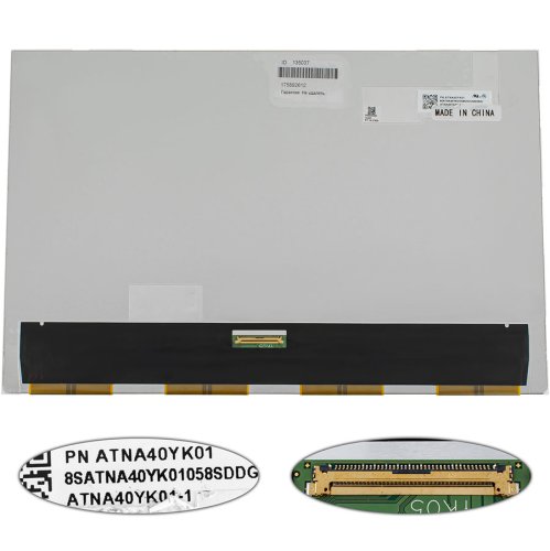 OLED матриця 14.0" ATNA40YK01-1 2880×1800 eDP 40pin 90Hz Slim глянцева, розʼєм по центру