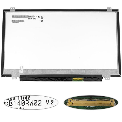 Матриця 14.0" B140RW02 V.2 1600×900 40pin LED Slim матова, розʼєм справа (renew)