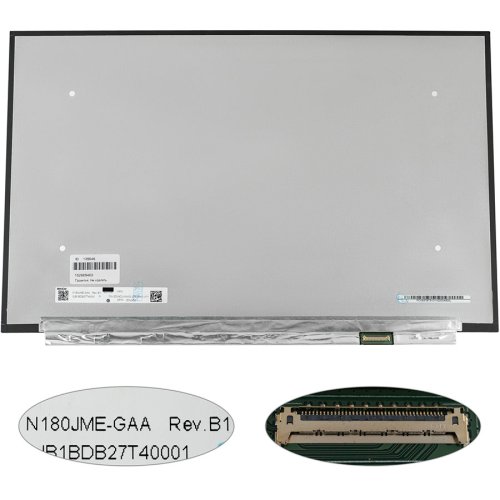 IPS-матриця 18.0" N180JME-GAA 1920×1200, eDP 40pin, 480Hz, LED, slim, матова, роз’єм справа внизу