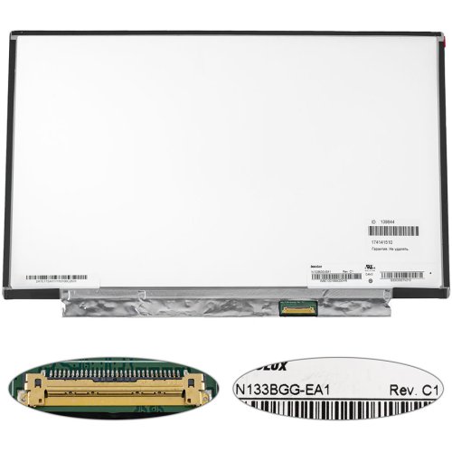 Матриця 13.3" N133BGG-EA1 1366×768 eDP 30pin LED Slim матова, роз'єм справа знизу для ноутбука