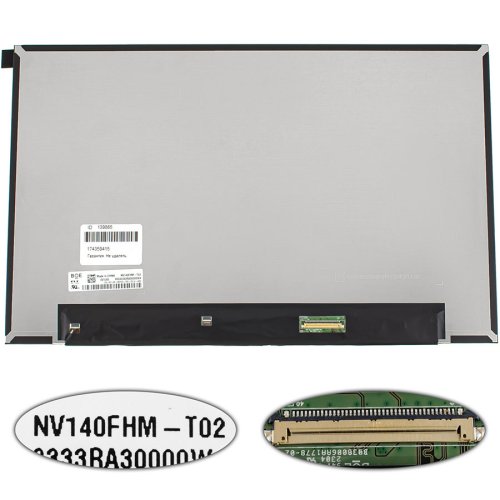 Матриця 14.0" NV140FHM-T02 Touch FHD 1920×1080 eDP 40pin LED Slim матова, розʼєм справа знизу