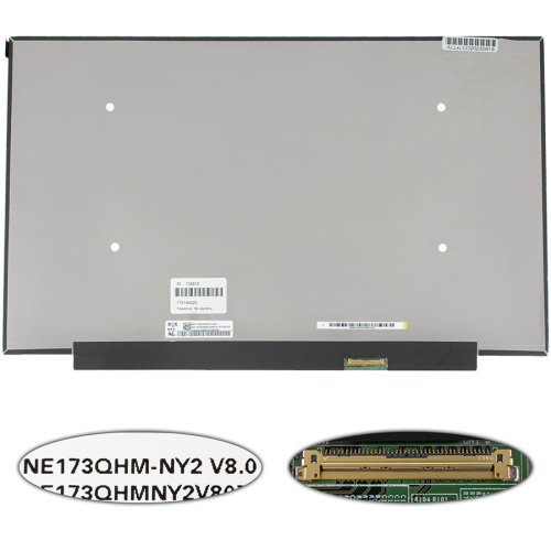 Матриця 17.3" NE173QHM-NY2 IPS 165Hz 2560×1440 eDP 40pin LED Slim матова, роз’єм справа внизу