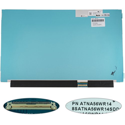 Матриця 15.6″ ATNA56WR14 OLED 4K 3840×2160 eDP 40pin Slim глянець, розʼєм справа внизу