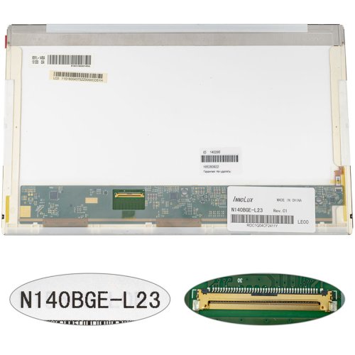 Матриця 14" N140BGE-L23 1366×768 40pin LED глянцева, роз’єм зліва внизу (renew)