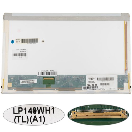 Матриця 14" LP140WH1-TLA1 1366x768 40pin LED глянцева, розʼєм зліва знизу (renew)