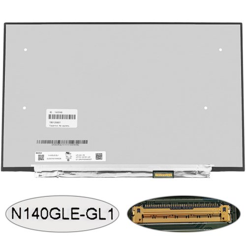 Матриця 14.0 N140GLE-GL1 2560×1600 IPS 120Hz eDP 40pin LED Slim матова, розʼєм справа знизу