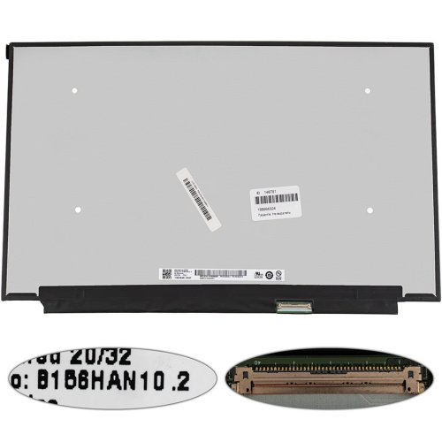 Матриця 15.6" B156HAN10.2 IPS FHD 240Гц eDP 40pin LED Slim матова, роз’єм справа знизу