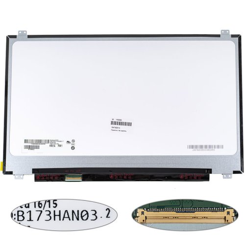 Матриця 17.3" B173HAN03.2 IPS FHD 144Гц 40pin eDP матова 300кд SLIM, роз’єм зліва внизу
