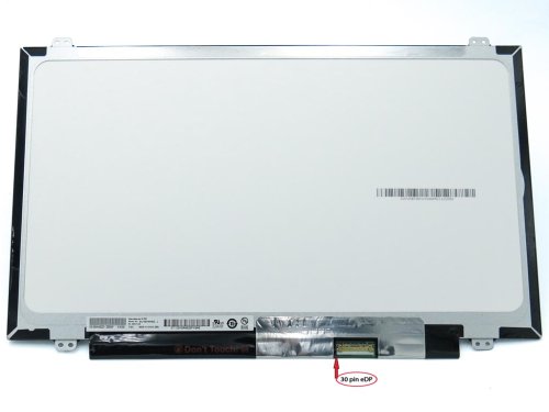 Матриця 14.0" Slim eDP 30pin IPS FHD 1920×1080 матова, вушка верх/низ, AUO B140HAN01.1/B140HAN02.1