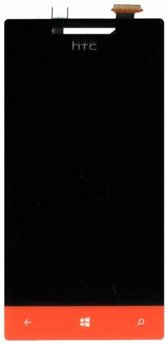 Тачскрін із матрицею (модуль) для HTC Windows Phone 8S (A620e), чорний/червоний