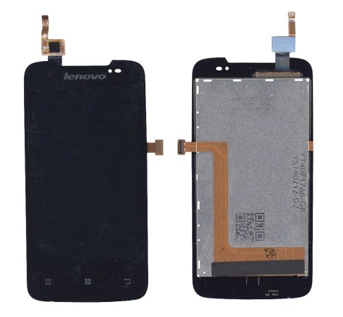 Дисплей з тачскріном (модуль) для Lenovo IdeaPhone A390, чорний