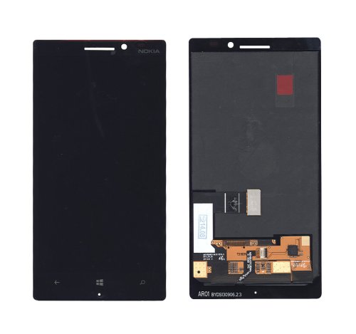 Дисплейний модуль з тачскріном для Nokia Lumia 930, чорний