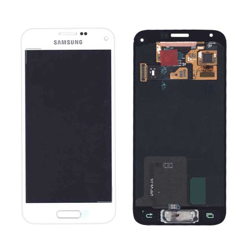 Дисплей з тачскріном для Samsung Galaxy S5 mini SM-G800F, білий