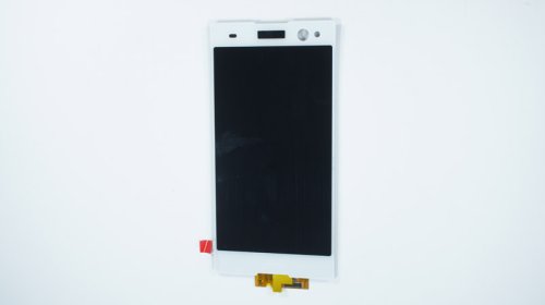 Дисплей Sony Xperia C3 D2502/D2533 білий з тачскрином у зборі, без рамки