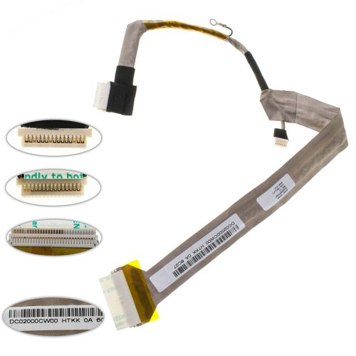 Шлейф матриці ноутбука Toshiba A130/A135 з підсвіткою CCFL (DC02000CW00)