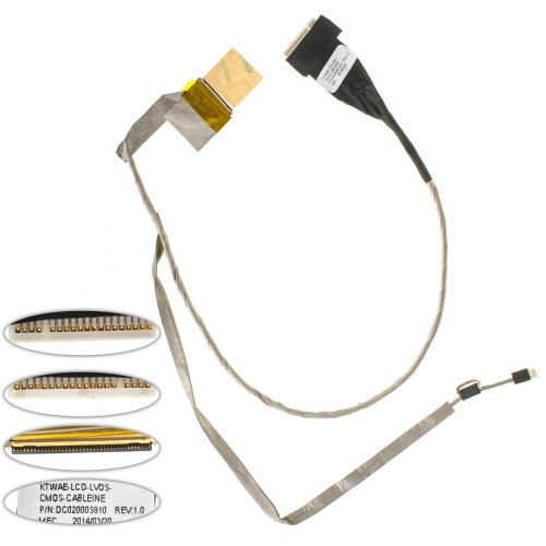 Шлейф матриці для ноутбука Toshiba L550, L550D, L555, LED, DC02000S910