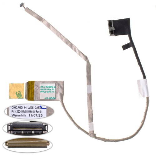Шлейф матриці HP Presario CQ43/HP 430/431/435 LED з роз’ємом під камеру 14" (350406S00-600-G)