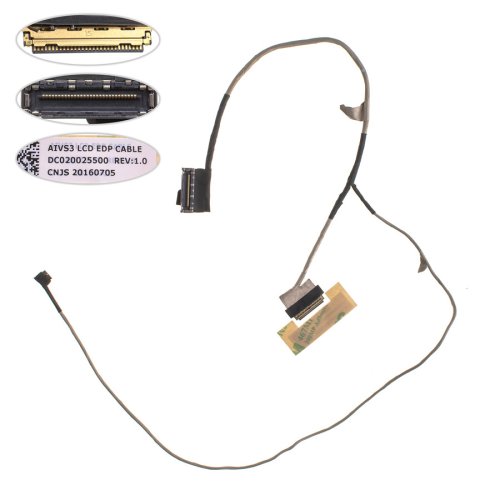 Шлейф матриці eDP для ноутбука Lenovo IdeaPad 500S-13 series (DC020025500)
