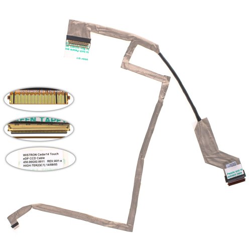 Шлейф матриці Dell Inspiron 3442/3441/3443/3445/3446/3447/3448/3449 P53G, touch, 40pin 450.00g02.0011