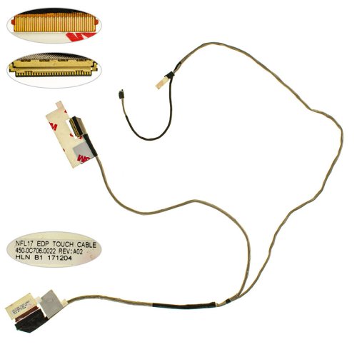 Шлейф матриці HP 17-BS, 17-AK для тачскріна, 30 pin (450.0c706.0022)