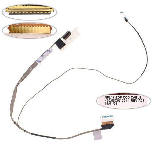 Шлейф матриці для ноутбука HP 17-X, 17-Y (450.08c07.0011)