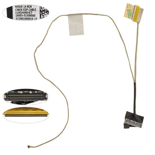 Шлейф матриці для ноутбука ASUS N550JK-1A, 40pin (14005-01500000)