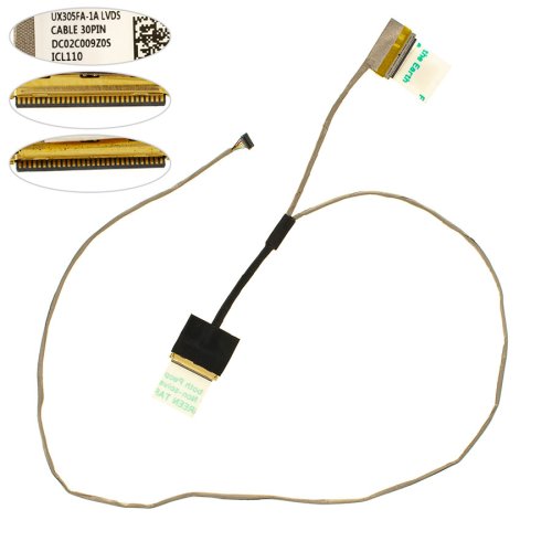 Шлейф матриці для ноутбука ASUS UX305FA, UX305, UX305LA, 30pin (DC02C009Z0S)