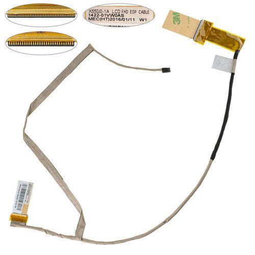 Шлейф матриці Asus X550JD-1A/FX50, 30pin/40pin, LED (1422-01VW0AS)