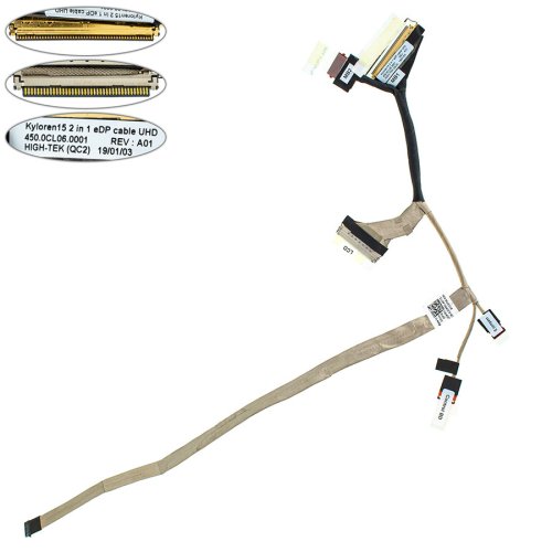 Шлейф матриці Dell Inspiron 15 7573, UHD 40pin LED (450.0Cl06.0001)