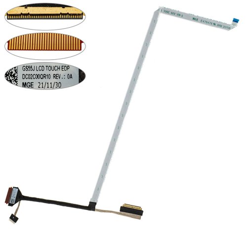 Шлейф матриці Lenovo 15ALC 2020 GS55J, 40pin LED, DC02C00QR10