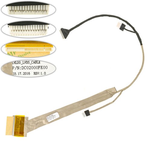 Б/У шлейф матриці для ноутбука Lenovo C46X/G400/1400/G410, CCFL (DC02000FK00)