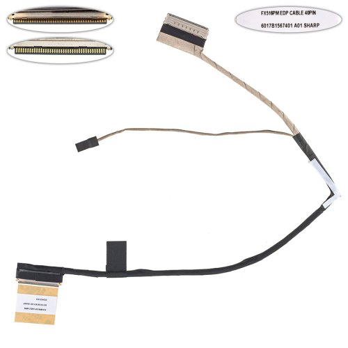 Шлейф матриці для ноутбука Asus FX516PM, PR TUF516, 40pin 0.4mm (6017B1567401)