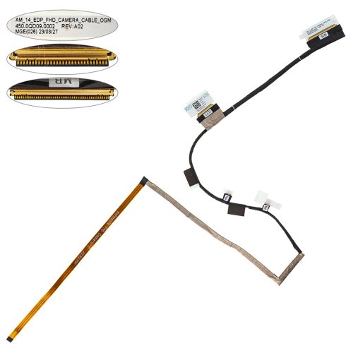 Шлейф матриці для ноутбука Dell 7420, 7425, 30pin 0.5мм (450.0qd09.0002)