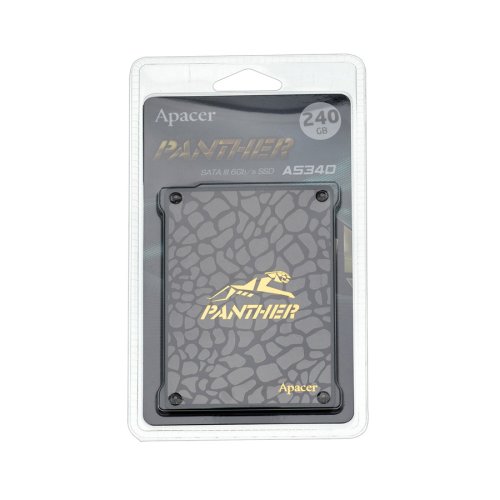 SSD Apacer AS340 Panther 240GB 2.5" SATA III TLC, 520/550 МБ/с (AP240GAS340G-1)