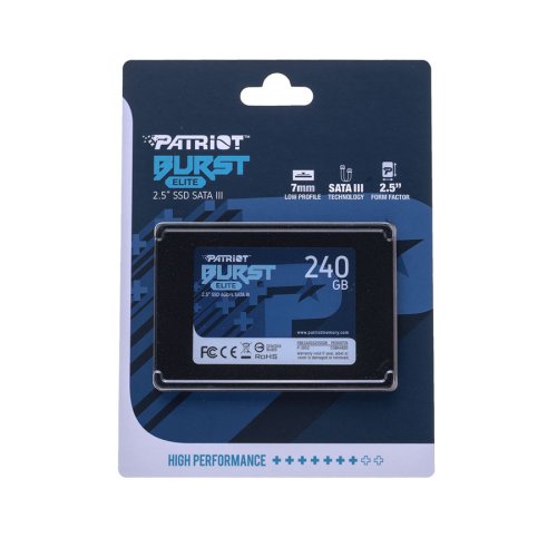 SSD Patriot Burst Elite 240GB 2.5" SATA III 6Gb/s 3D QLC (PBE240GS25SSDR) 320/450MB/s