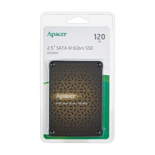 SSD Apacer AS340 Panther 120GB 2.5" SATA III TLC, 500/550 МБ/с (AP120GAS340XC-1)