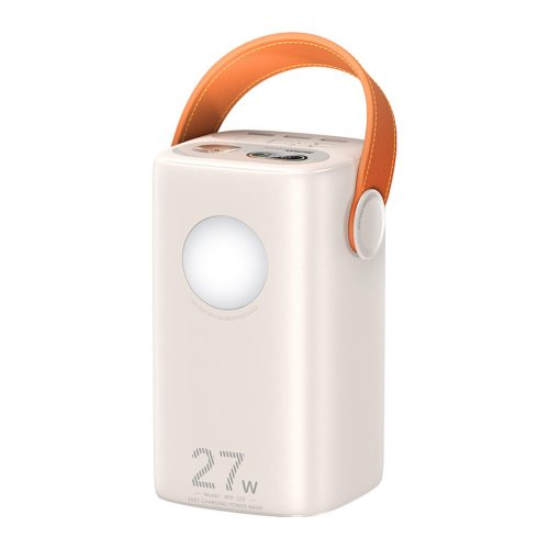 Повербанк Remax RPP-123 60000 мА·год Beige, 27W швидка зарядка, LED-ліхтарик (УМБ)