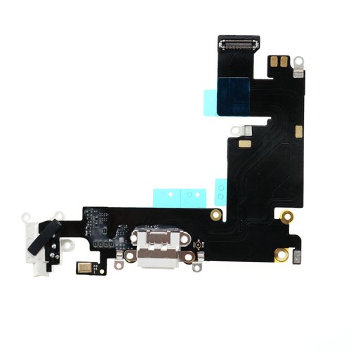 Шлейф с разъемом зарядки и компонентами для Apple iPhone 6+ Plus, white