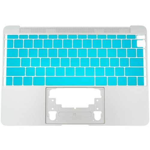 Верхня кришка для ноутбука Apple A1534 (2016-2017), срібляста, Small Enter