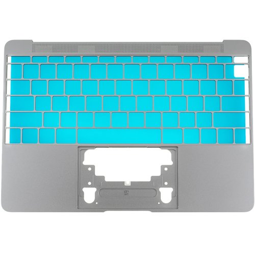 Верхня кришка ноутбука Apple A1534 (2016–2017), Space Gray, малий Enter