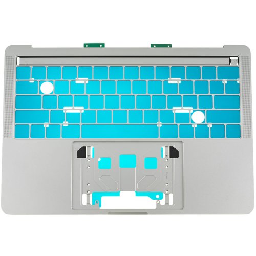 Верхня кришка ноутбука Apple A1706 (2016), срібляста, клавіша Enter мала