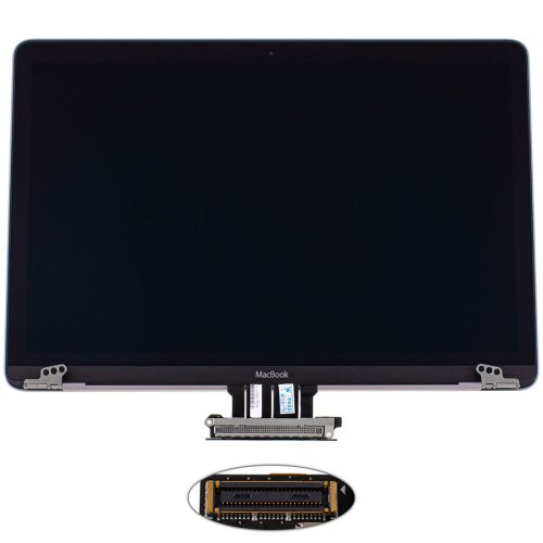 Кришка з матрицею в зборі Apple A1534 (2016–2017) Space Gray, AASP Original