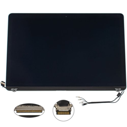 Кришка з матрицею для Apple A1398 2013-2014, 12 pin, Silver, AASP Original