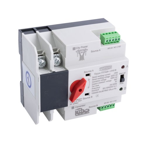 Автомат введення резерву TOMZN TOQ5-100/2P, 1-фазний, 100А