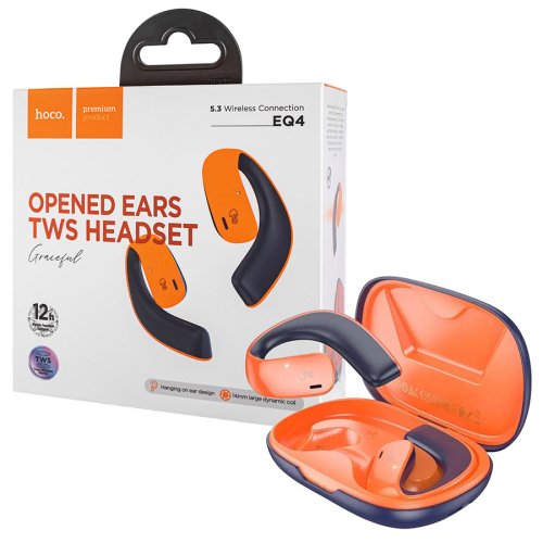 Бездротові навушники HOCO EQ4 Graceful TWS Bluetooth, сині (6931474798619)