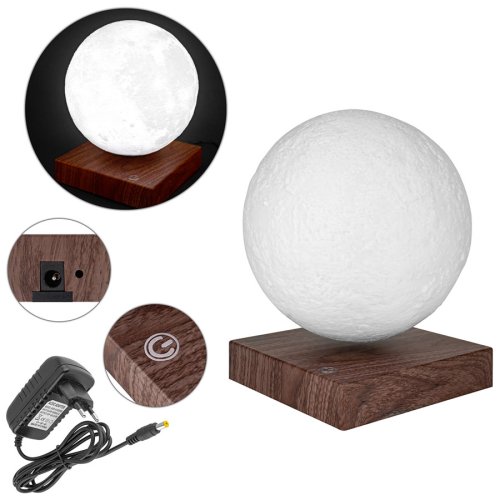 Левітуючий декоративний світильник-нічник «Місяць» (куля)